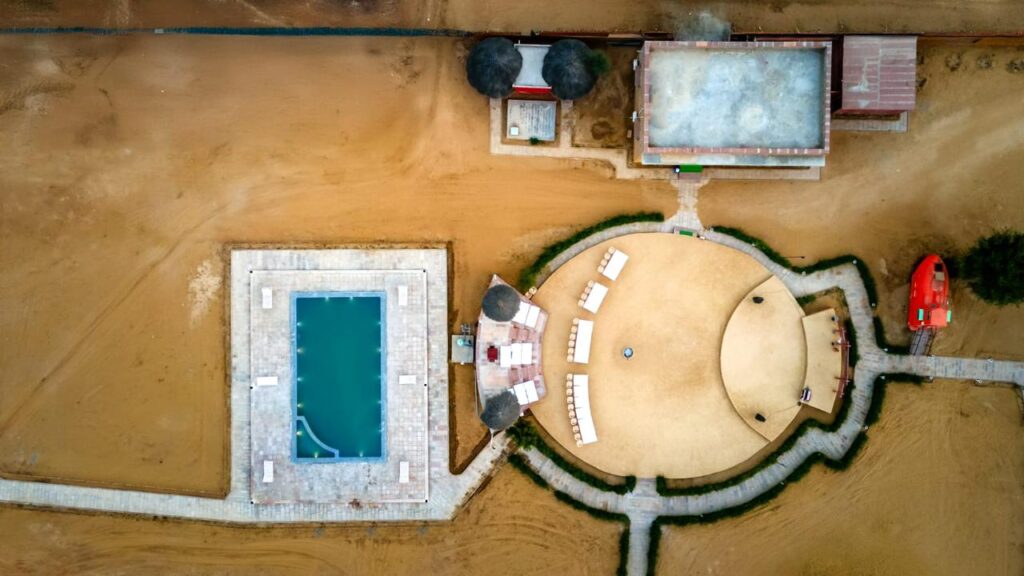 Jaisalmer desert camp with swimming pool